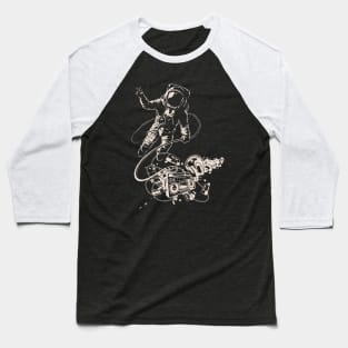 Astronaut with Boombox Baseball T-Shirt
